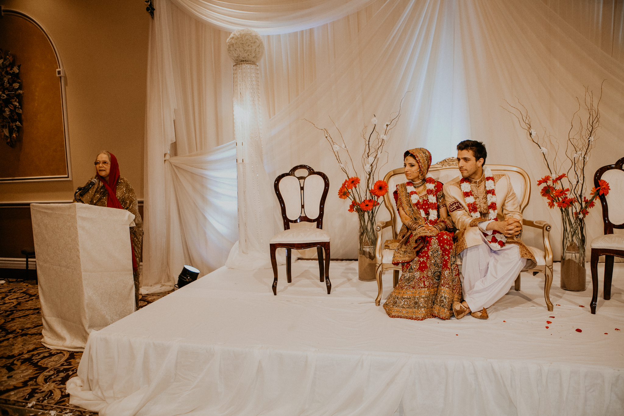 Speech at Islamic Indian wedding MN Indian wedding photograph