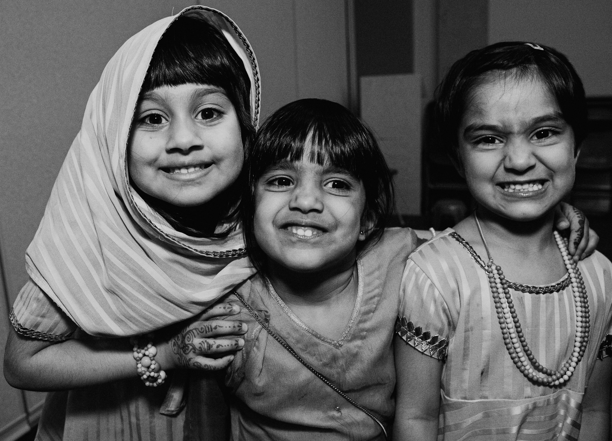 Candid photo of kids at Indian wedding Nikah