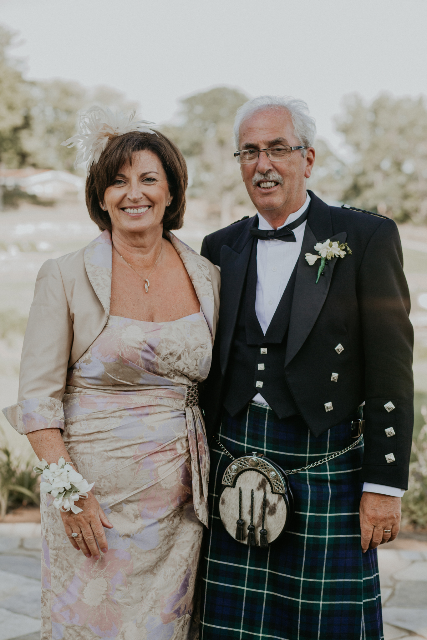 Portrait of the parents of bride and groom